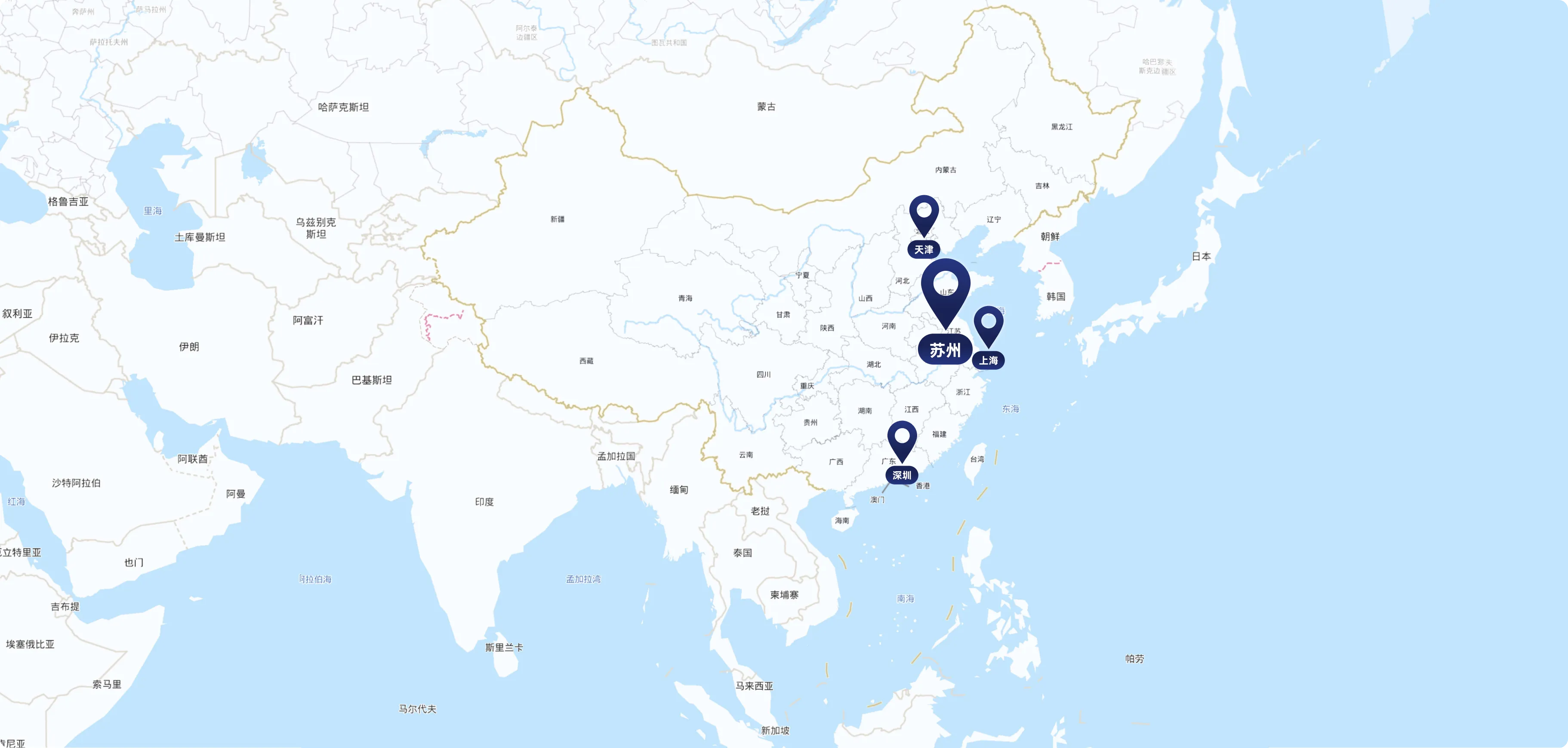 公司分布地图
